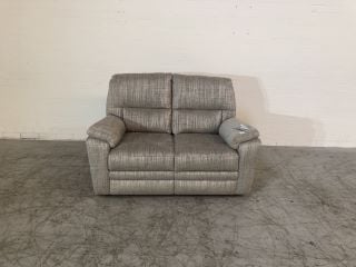 HAMPTON SILVER COLOURED FABRIC 2 SEATER SOFA RRP £999