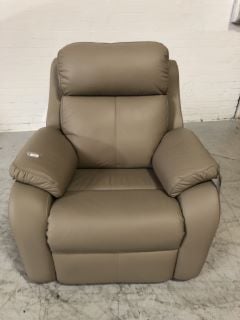 KINGSBURY LIGHT BROWN COLOURED POWER RECLINER (POWER CABLE INCLUDED) RRP £1399