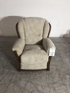 DUCATI BEIGE COLOURED CAT 2 FABRIC ARMCHAIR RRP £1279