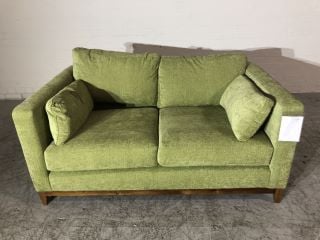 HOLLYWATER GREEN COLOURED FABRIC 2 SEATER SOFA RRP £4252