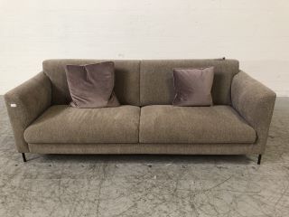 AZUR LIGHT BROWN COLOURED 3 SEATER SOFA RRP £480