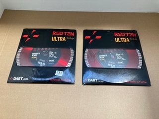 2 X DART REDTEN ULTRA CONCRETE BLADES (PLEASE NOTE: 18+YEARS ONLY. ID MAY BE REQUIRED): LOCATION - J11