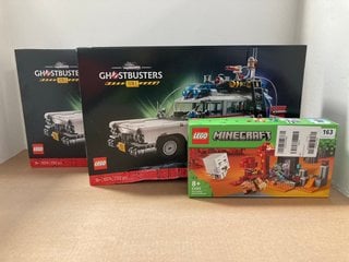 2 X LEGO GHOSTBUSTERS ECTO-1 CAR TO INCLUDE LEGO MINECRAFT NETHER SET: LOCATION - J12