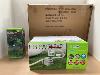 3 X ASSORTED ITEMS TO INCLUDE BESTWAY FLOWCLEAR POOL PUMP: LOCATION - J12