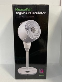 MEACOFAN 1056P PEDESTAL AIR CIRCULATOR IN WHITE - RRP £149: LOCATION - FRONT BOOTH