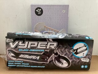 OZBOZZ VIPER INCLINE SCOOTER TO INCLUDE DOLL ROCKING CRADLE: LOCATION - J16