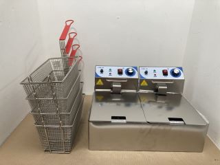 8L COMMETCIAL DEEP FRYER - DOUBLE: LOCATION - J17