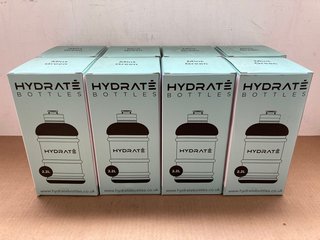 8 X HYDRATE 8L BOTTLES IN MINT GREEN: LOCATION - J19