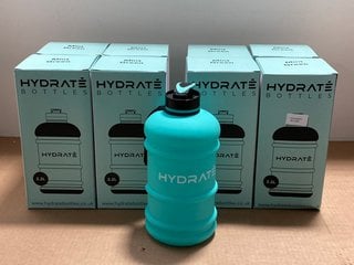 8 X HYDRATE 8L BOTTLES IN MINT GREEN: LOCATION - J20