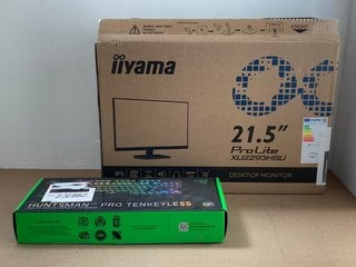 RAZER HUNTSMAN V3 PRO TENKEYLESS ANALOG OPTICAL ESPORTS GAMING KEYBOARD TO INCLUDE IIYAMA XU2293HSU PROLITE 21.5" DESKTOP MONITOR: LOCATION - J21