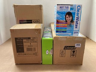 5 X ASSORTED ITEMS TO INCLUDE CLEAR WATER HOT TUB STARTER KIT: LOCATION - I15