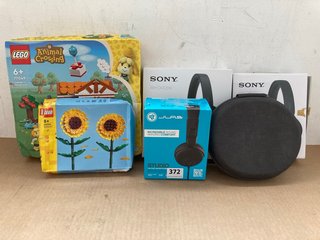 QTY OF ASSORTED ITEMS TO INCLUDE JLAB STUDIO ON-EAR HEADPHONE IN BLACK AND LEGO ANIMAL CROSSING: LOCATION - I14