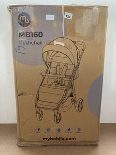 MYBABIIE MB160 PUSHCHAIR IN BLACK - RRP £149.99: LOCATION - I14