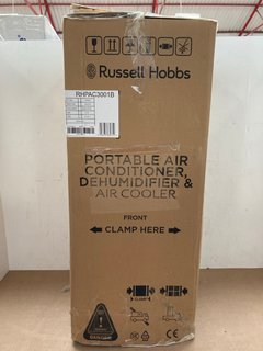 RUSSELL HOBBS RH PAC 3001B PORTABLE AIR CONDITIONER, DEHUMIDIFIER & AIR COOLER - RRP £199.99: LOCATION - I13