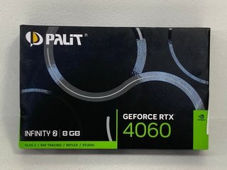 PALIT INFINITY 2 GEFORCE RTX 4060 8GB 128 BIT-3 GRAPHICS CARD - RRP £289.99: LOCATION - FRONT BOOTH