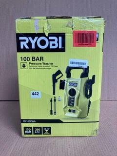 RYOBI RY1000PWA 100 BAR PRESSURE WASHER: LOCATION - I8