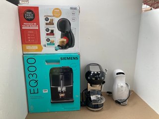 4 X ASSORTED HOUSEHOLD ITEMS TO INCLUDE SIEMENS EQ300 FULLY AUTOMATIC ESPRESSO MACHINE - RRP £369.99: LOCATION - I3