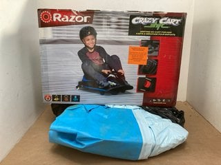 RAZOR CRAZY CART SHIFT DRIFTING GO-KART TO ALSO INCLUDE INTEX FAST SET SWIMMING POOL: LOCATION - I2