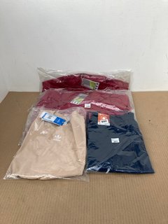 4 X ASSORTED CLOTHING ITEMS TO INCLUDE ADIDAS T-SHIRT IN BEIGE - UK 8: LOCATION - H3