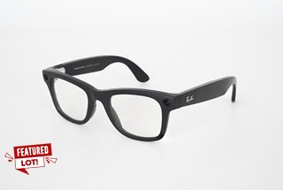 RAY BAN META WAYFARER SMART GLASSES IN MATTE BLACK - RRP £299: LOCATION - FRONT BOOTH