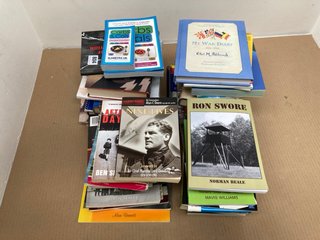 QTY OF ASSORTED BOOKS TO INCLUDE BISMARCK BY DAVID J. BERCUSON AND DOWN SOUTH BY CHRIS PARRY: LOCATION - H13