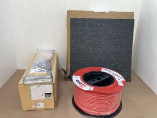 QTY OF ASSORTED HARDWARE ITEMS TO INCLUDE SPOOL OF PRYSMIAN ELECTRIC WIRE: LOCATION - H16