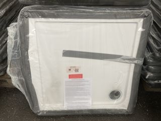 (COLLECTION ONLY) PEARLSTONE 760MM2 SHOWER TRAY - RRP £275: LOCATION - B7