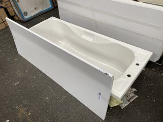 1700 X 700MM NTH SINGLE ENDED BATH WITH A MDF BATH SIDE PANEL IN GREY GLOSS - RRP £425: LOCATION - B8