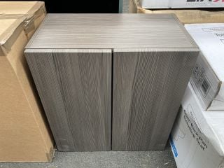 (COLLECTION ONLY) FLOOR STANDING 2 DOOR BASE UNIT IN BODEGA GREY 660 X 600 X 330MM - RRP £265: LOCATION - A5