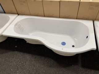 1700 X 850MM NTH RH P-SHAPED SHOWER BATH - RRP £319: LOCATION - A2