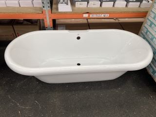 1780 X 780MM TRADITIONAL ROLLED TOPPED DOUBLE ENDED FREESTANDING BATH - RRP £1198: LOCATION - B2