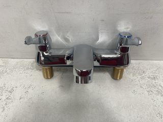 DECK MOUNTED LEVER ACTION BATH FILLER IN CHROME - RRP £265: LOCATION - RACKING 1