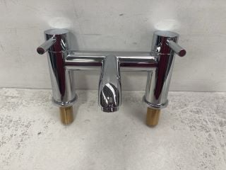 DECK MOUNTED BATH FILLER IN CHROME - RRP £290: LOCATION - RACKING 2