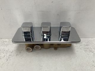 TRIPLE CONCEALED SHOWER VALVE IN CHROME - RRP £575: LOCATION - RACKING 2