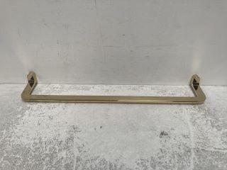 VITRA ETERNITY RANGE DESIGNED BY SEBASTIAN CONRAN POLISHED BRASS TOWEL HOLDER - RRP £294: LOCATION - RACKING 2