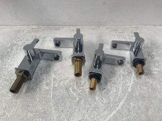 SET OF BATH/BASIN PILLAR TAPS IN CHROME - RRP £300: LOCATION - RACKING 3