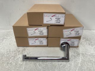 5 X CHROME TOWEL RINGS - RRP £100: LOCATION - RACKING 4