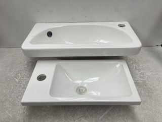 2 X ASSORTED BASINS: LOCATION - RACKING 4