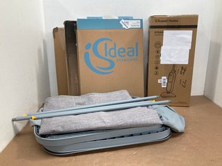 5 X OF ASSORTED HOUSEHOLD ITEMS TO INCLUDE RUSSELL HOBBS STEAM & CLEAN STEAM MOP - MODEL RHSM1001-G-AZ: LOCATION - C8