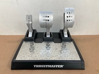 THRUSTMASTER T-LCM LOAD CELL PEDAL SET IN METALLIC/BLACK - RRP £209: LOCATION - C8