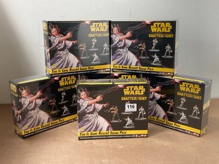 BOX OF 6 STAR WARS SHATTERPOINT 'THIS IS SOME RESCUE' SQUAD PACKS - COMBINED RRP £206: LOCATION - WA3