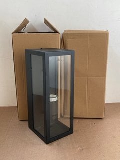 2 X BOXES OF MONTROSE OUTDOOR WALL LIGHTS IN BLACK: LOCATION - WA3