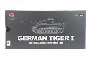 HENG LONG GERMAN TIGER I - 1:16 SCALE 2.4GHZ REMOTE CONTROL MAIN BATTLE TANK(SEALED) - RRP £180: LOCATION - BOOTH