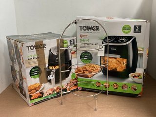 TOWER 5 IN 1 AIR FRYER 11L - RRP £119 TO INCLUDE TOWER 4.3L AIR FRYER AND OLYMPIA 3 PLATE STAND: LOCATION - WA6