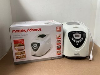 2 X MORPHY RICHARDS FASTBAKE BREADMAKERS - MODEL 48281 - COMBINED RRP £198: LOCATION - WA9