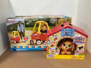 LITTLE TIKES COZY COUPE TO INCLUDE LITTLE LIVE PETS MY PUPPY'S HOME: LOCATION - A 12