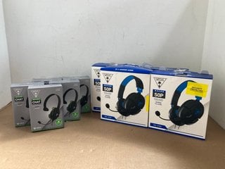 9 X ASSORTED TURTLE BEACH GAMING HEADSETS TO INCLUDE RECON 50P FOR PS4 & PS5: LOCATION - A 9