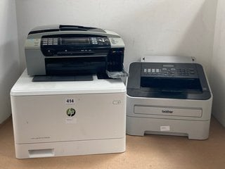 3 X ASSORTED PRINTERS TO INCLUDE HP COLOUR LASERJET PRO - M452DN - RRP £295: LOCATION - A 9