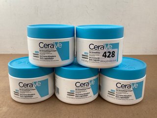 5 X 340G TUBS OF CERA-VE SA SMOOTHING MOISTURIZING CREAMS - COMBINED RRP £112: LOCATION - A 8