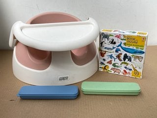 QTY OF CHILDRENS ITEMS TO INCLUDE MAMAS & PAPAS 2 - IN - 1 BOOSTER SEAT WITH DETACHABLE TRAY: LOCATION - A 7